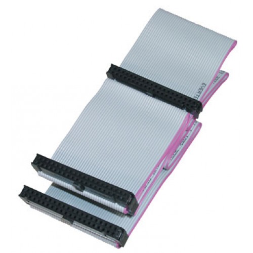 *CAVO DATI 40 POLI PER HARD DISK E CD ROM BUS IDE 3 CONNETTORI CM. 50 (AK5430)