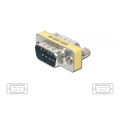 MINI ADATTATORE 9 POLI MASCHIO/MASCHIO GENDER CHANGER (AB410)