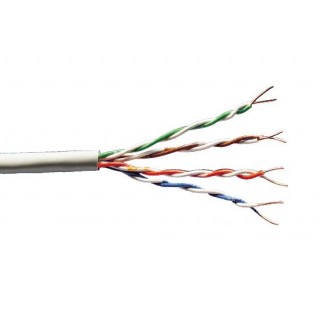 *CAVO SOLIDO NON SCHERMATO UTP PER RETI CAT.6 (CCA) MATASSA MT. 305