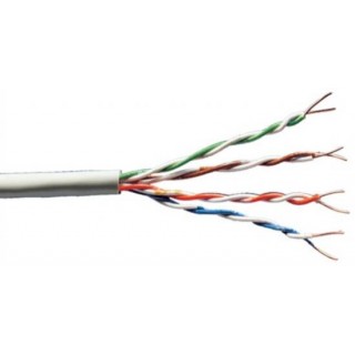 CAVO SOLIDO NON SCHERMATO UTP PER RETI CATEGORIA 6 HALOGEN FREE (CCA) MATASSA MT.305