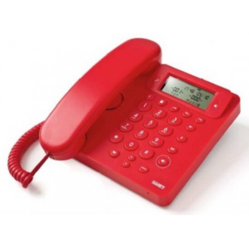 TELEFONO MULTIFUNZIONE - VIVAVOCE - IDENTIFICATORE DEL CHIAMANTE - EGO ROSSO