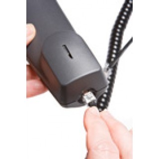 CAVO DI CONNESSIONE PER CORNETTA TELEFONICA A SPIRALE MT 2 (CM 30) COLORE NERO