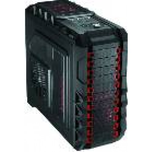 CASE F15 FULL TOWER XL-ATX, USB 3.0, AUDIO HD, 3 FAN DA 20CM + 1 DA 14CM LUCE ROSSA