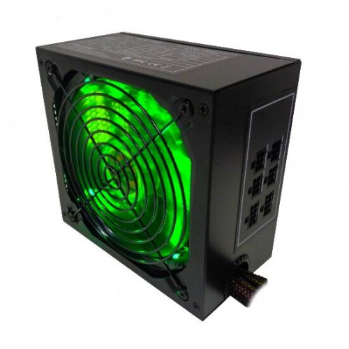 *ALIMENTATORE MODULARE 650 WATT VENTOLA 14 CM. CON LUCE VERDE PFC PASSIVO
