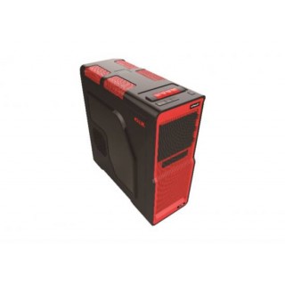 *CASE ATX TOWER NERO/ROSSO CON VENTOLA COLORE ROSSO