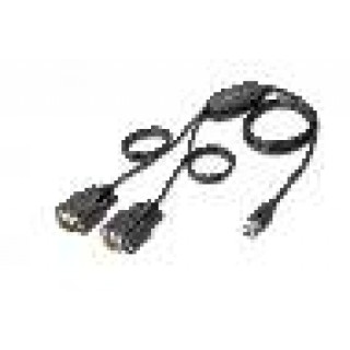 CAVO ADATTATORE DIGITUS DA USB 2.0 A 2 PORTE SERIALI 9 POLI RS232