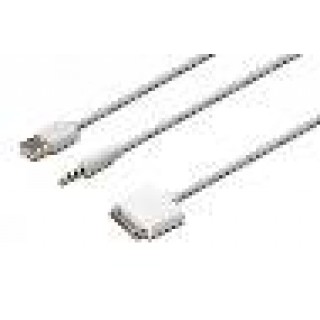 CAVETTO ADATTATORE PER IPHONE 3,5MM STEREO CON CAVO AUDIO USB MT 1,5