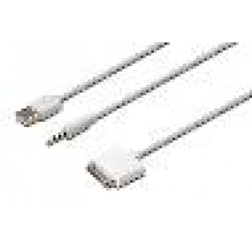 CAVETTO ADATTATORE PER IPHONE 3,5MM STEREO CON CAVO AUDIO USB MT 1,5