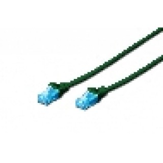 CAVO RETE UTP CAT. 5E NON SCHERMATO - LUNGHEZZA MT. 0,5 - COLORE VERDE