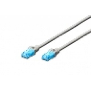 CAVO RETE UTP CAT. 5E NON SCHERMATO - LUNGHEZZA MT. 7 - COLORE GRIGIO