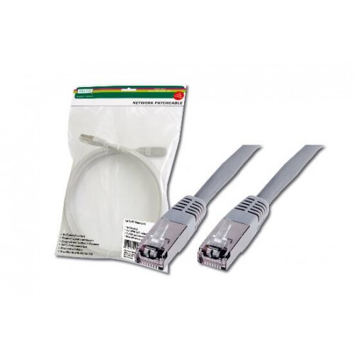*CAVO RETE CAT. 5E SCHERMATO - LUNGHEZZA MT. 0,5 - IN POLYBAG PER ESPOSITORE