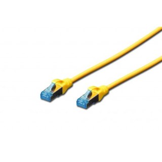 CAVO RETE SCHERMATO F/UTP CAT. 5E - MT. 0,25 - COLORE GIALLO