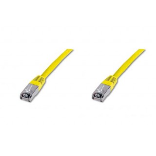 CAVO RETE SCHERMATO F/UTP CAT. 5E - LUNGHEZZA MT. 1 - COLORE GIALLO