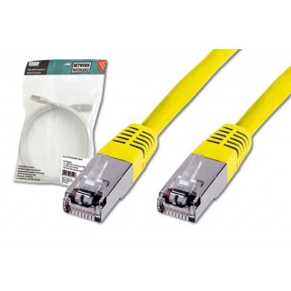 CAVO RETE SCHERMATO F/UTP CAT. 5E - LUNGHEZZA MT. 15 - COLORE GIALLO