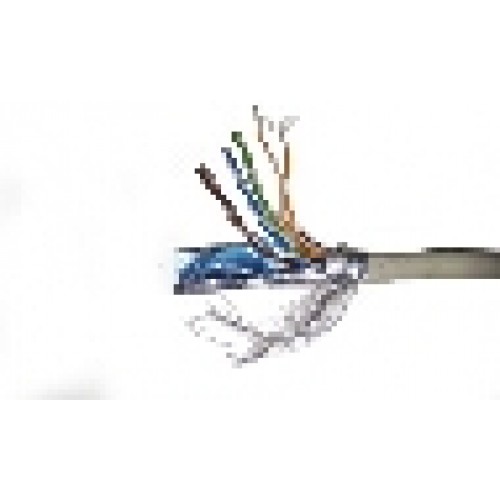 CAVO FLESSIBILE DOPPIA SCHERMATURA SF-UTP PER RETI CATEGORIA 5E IN RAME MATASSA MT. 100