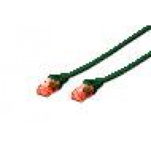 CAVO RETE UTP CAT 6 NON SCHERMATO MT 0,5 VERDE