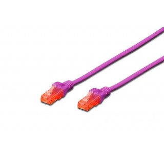 CAVO RETE UTP CAT. 6 NON SCHERMATO MT. 0,25 VIOLA