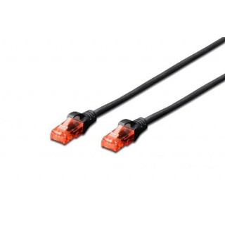 CAVO RETE UTP CAT. 6 NON SCHERMATO MT. 0,5 NERO