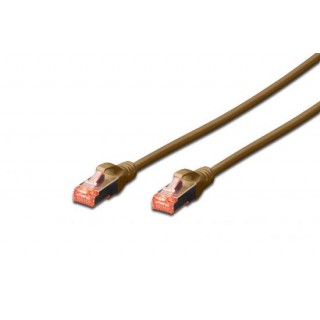CAVO RETE S-FTP CAT.6 DOPPIA SCHERMATURA LS0H COLORE MARRONE MT. 2