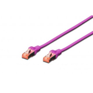 CAVO RETE S-FTP CAT.6 DOPPIA SCHERMATURA LS0H COLORE VIOLA MT. 3