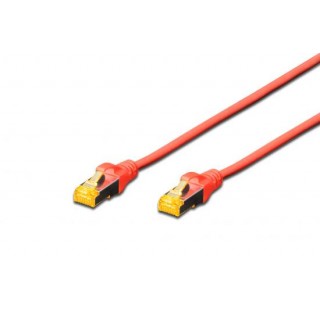 CAVO RETE S-FTP CAT.6A DOPPIA SCHERMATURA LSOH COLORE ROSSO MT. 0,25