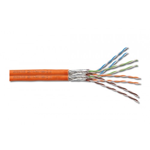 CAVO DUPLEX SOLIDO DOPPIA SCHERMATURA S-FTP PER RETI CATEGORIA 7 IN RAME MATASSA MT. 500