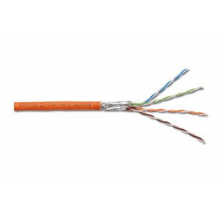 CAVO SOLIDO DOPPIA SCHERMATURA S-FTP PER RETI CATEGORIA 7 IN RAME HALOGEN FREE LSOH MATASSA MT. 500