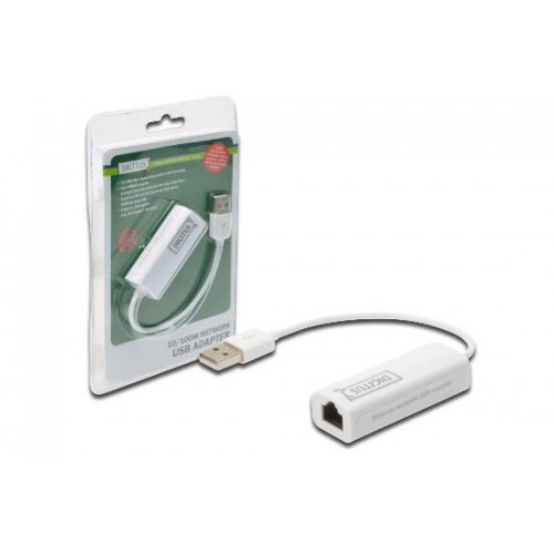 *ADATTATORE USB/RJ45 PER RETE 10/100 USB 2.0 DIGITUS