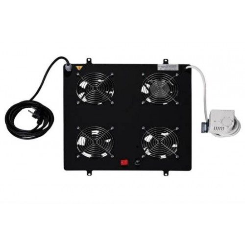 KIT 4 VENTOLE CON TERMOSTATO COLORE NERO PER ARMADI LINEA PROFESSIONALE