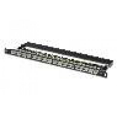 PANNELLO PATCH 24 PORTE CAT6 0,5 UNITA' SCHERMATO