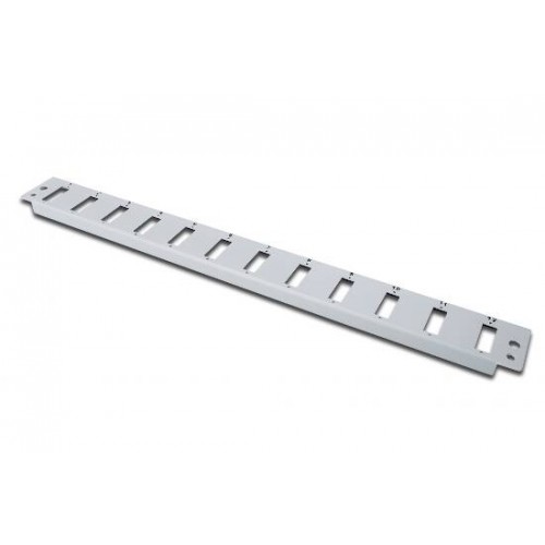 PANNELLO FRONTALE 1U PER USO SU DN96200, PER 12 CONNETTORI SC DUPLEX