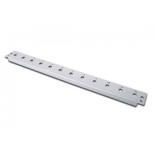PANNELLO FRONTALE 1U PER USO SU DN96200, PER 12 CONNETTORI ST