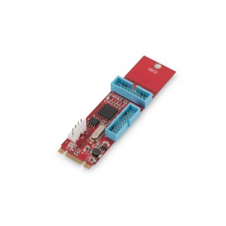 SCHEDA PCI-EXPRESS NGFF (M.2) CON 2 PORTE INTERNE 19 POLI USB 3.0