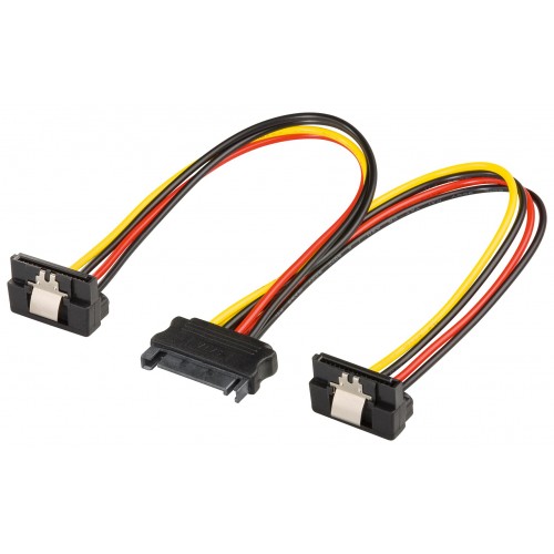 CAVO SATA ALIMENTAZIONE DA 15 PIN SATA MASCHIO A 2 X 15 PIN SATA 90