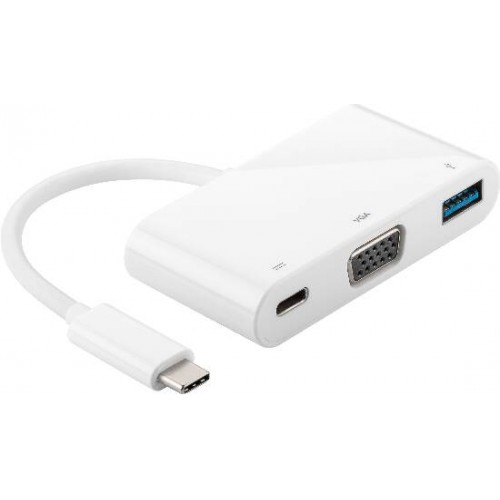 *ADATTATORE MULTIPORTA USB TIPO C /VGA+USB 3.0+ USB TIPO C