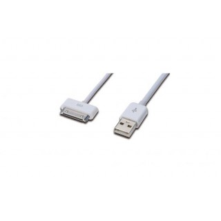 CAVO PER RICARICA / SINCRONIA PER APPLE 30 POLI/MASCHIO - USB MASCHIO MT 0,50 IN BLISTER DA ESPOSIZIONE