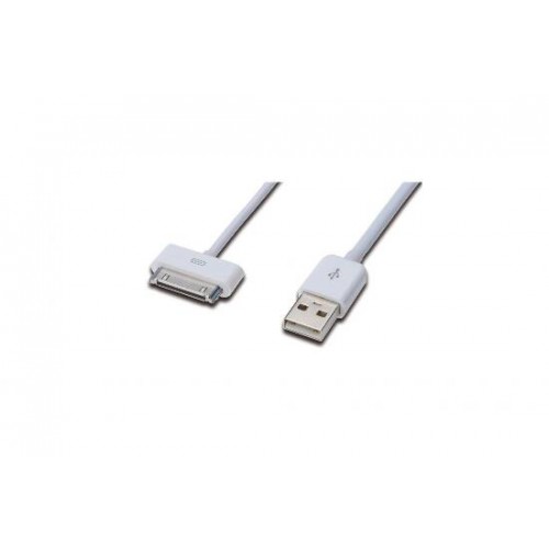 CAVO PER RICARICA / SINCRONIA PER APPLE 30 POLI/MASCHIO - USB MASCHIO MT 0,50 IN BLISTER DA ESPOSIZIONE