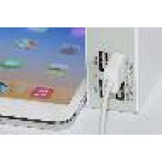 SET ADATTATORI DI RICARICA DA VIAGGIO (EU/UK/US) CON 4 PORTE USB