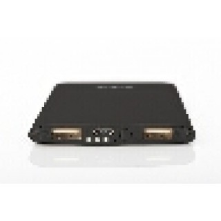 POWER BANK IN ALLUMINIO 5000 MAH, 2 PORTE USB 1X1AH, 1X2,1A