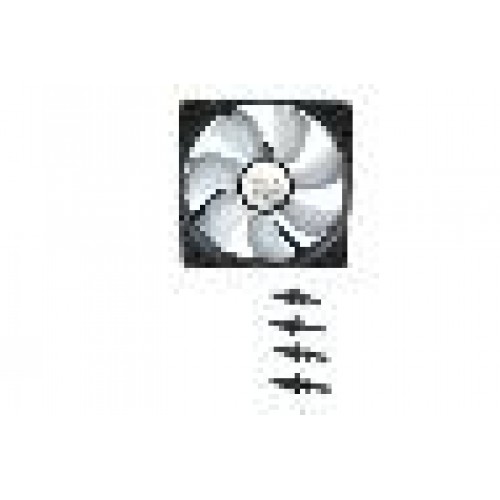 VENTOLA SILENT MM. 120X120X25 12VOLT 3 POLI, CON VITI IN PLASTICA
