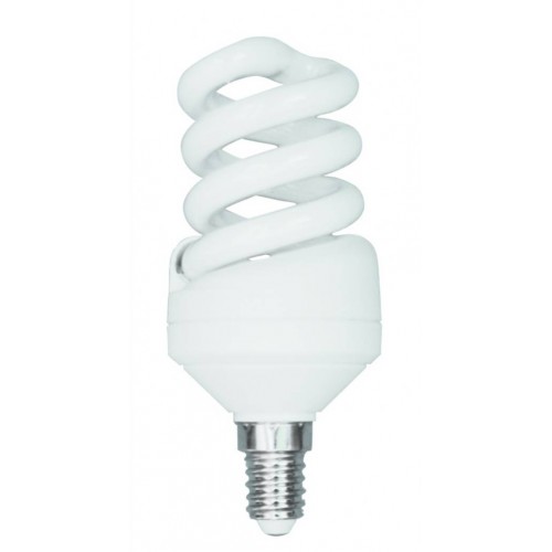 *LAMPADA A RISPARMIO ENERGETICO 11 WATT LUCE FREDDA (6400K)  E14  MINI-SPIRALE