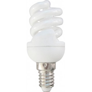 *LAMPADA A RISPARMIO ENERGETICO 7 WATT LUCE CALDA ( 2700K) E14 MICRO SPIRALE