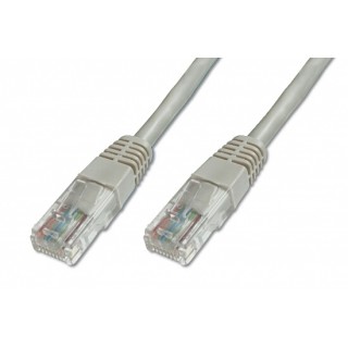 CAVO RETE UTP CAT.6 NON SCHERMATO (CCA) COLORE GRIGIO LUNGHEZZA MT. 2