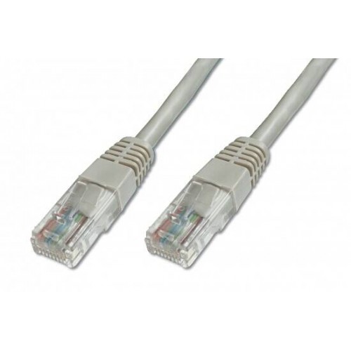 CAVO RETE UTP CAT.6 NON SCHERMATO (CCA) COLORE GRIGIO LUNGHEZZA MT. 15