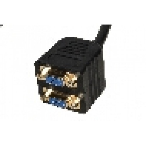 ADATTATORE SPLITTER VGA MASCHIO - 2 PORTE VGA FEMMINA