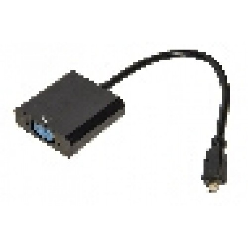 ADATTATORE MICRO HDMI TIPO D - VGA FEMMINA + AUDIO