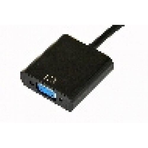 ADATTATORE HDMI MASCHIO A VGA FEMMINA CON AUDIO 3,5 MM E ALIMENTAZIONE USB