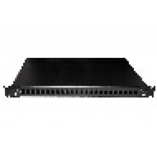 CASSETTO FIBRA OTTICA 24 PORTE PER ADATTATORI LC DUPLEX 1 UNITA
