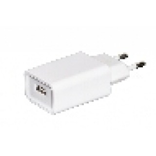 CARICATORE UNIVERSALE DA RETE CON PRESA USB 5 VOLT 2 AMPERE COLORE BIANCO