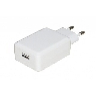 CARICATORE RAPIDO DA RETE CON PRESA USB 5 VOLT 3 AMPERE COLORE BIANCO